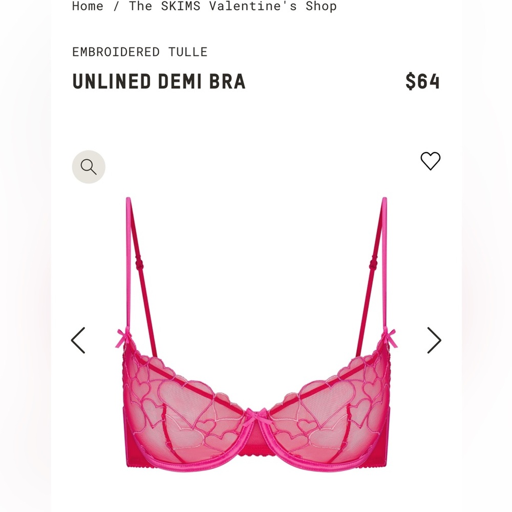 SKIMS VALENTINES BRA